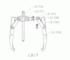 EXTRACTOR FORZA SERIE 1300 MECÁNICO DE 2 PATAS